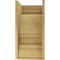 Ekena Millwork 12"W x 12"D x 24"H Wide Diane Rough Cedar Woodgrain TimberThane Corbel, Primed Tan CORUR12X12X24DIARCPR - alternate 4